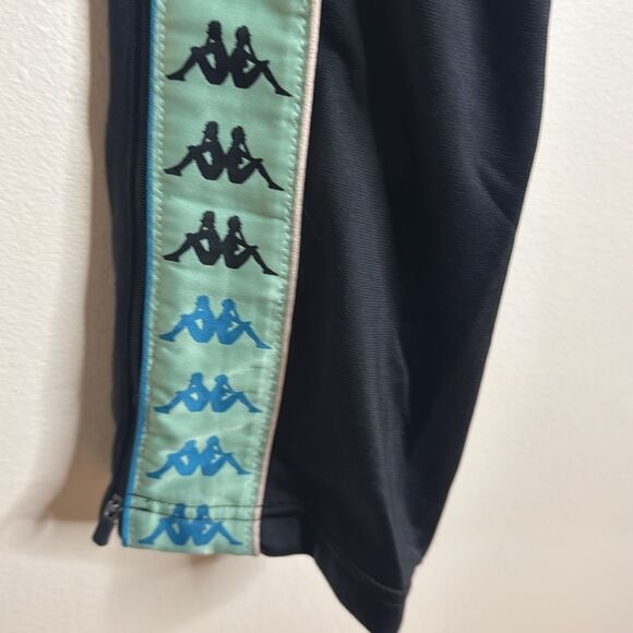 Kappa Men 222 Bandana Mercury Tracksuit jacket and pants black sage green XXL - Picture 10 of 15